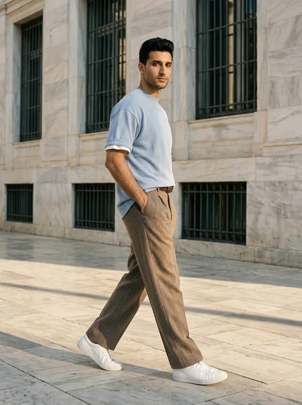 powder blue oversized tee, the avenue