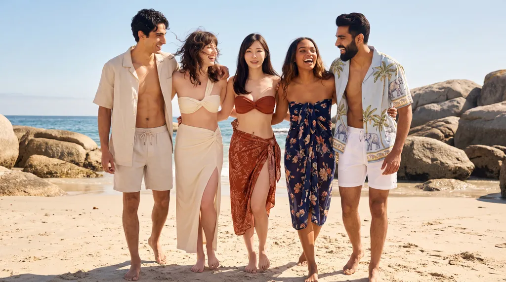 the same cast and collection, gathered close on the shoreline